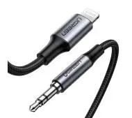 UGREEN Lightning do mini jack 3,5mm AUX US315 MFi 1m Czarny