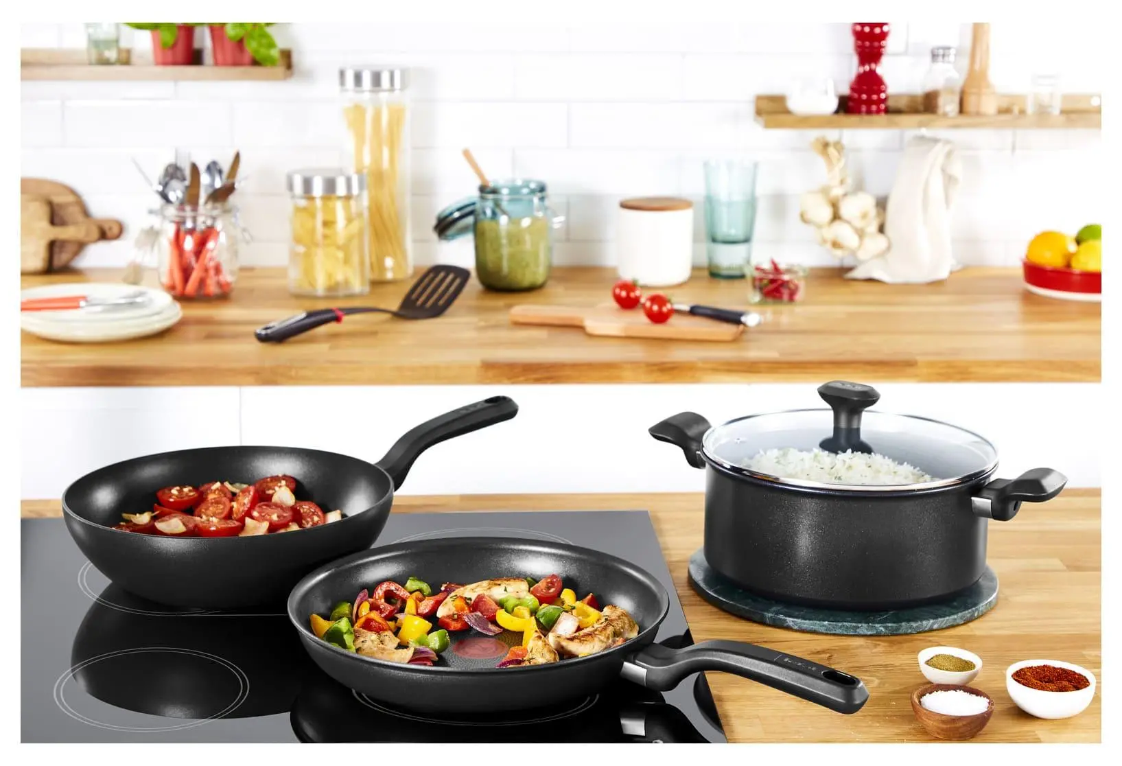 Zestaw patelni Tefal So Chef G2679132 Indukcja Tytanowa 24cm, 28cm