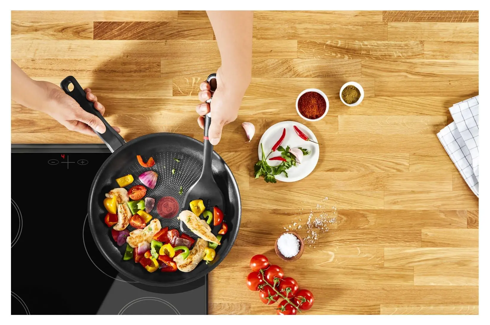 Zestaw patelni Tefal So Chef G2679132 Indukcja Tytanowa 24cm, 28cm