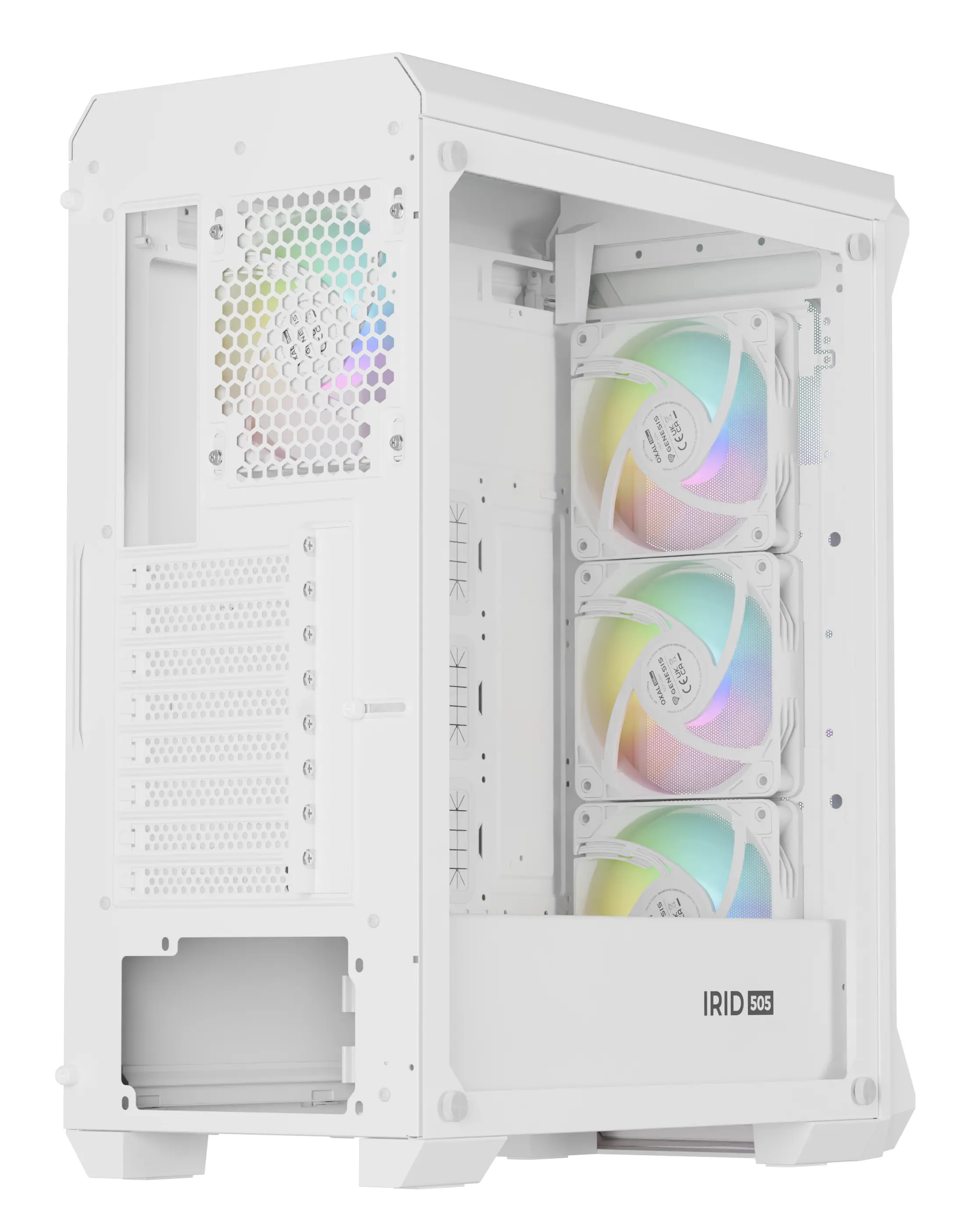 Obudowa Genesis Irid 505 V2 ARGB Biały
