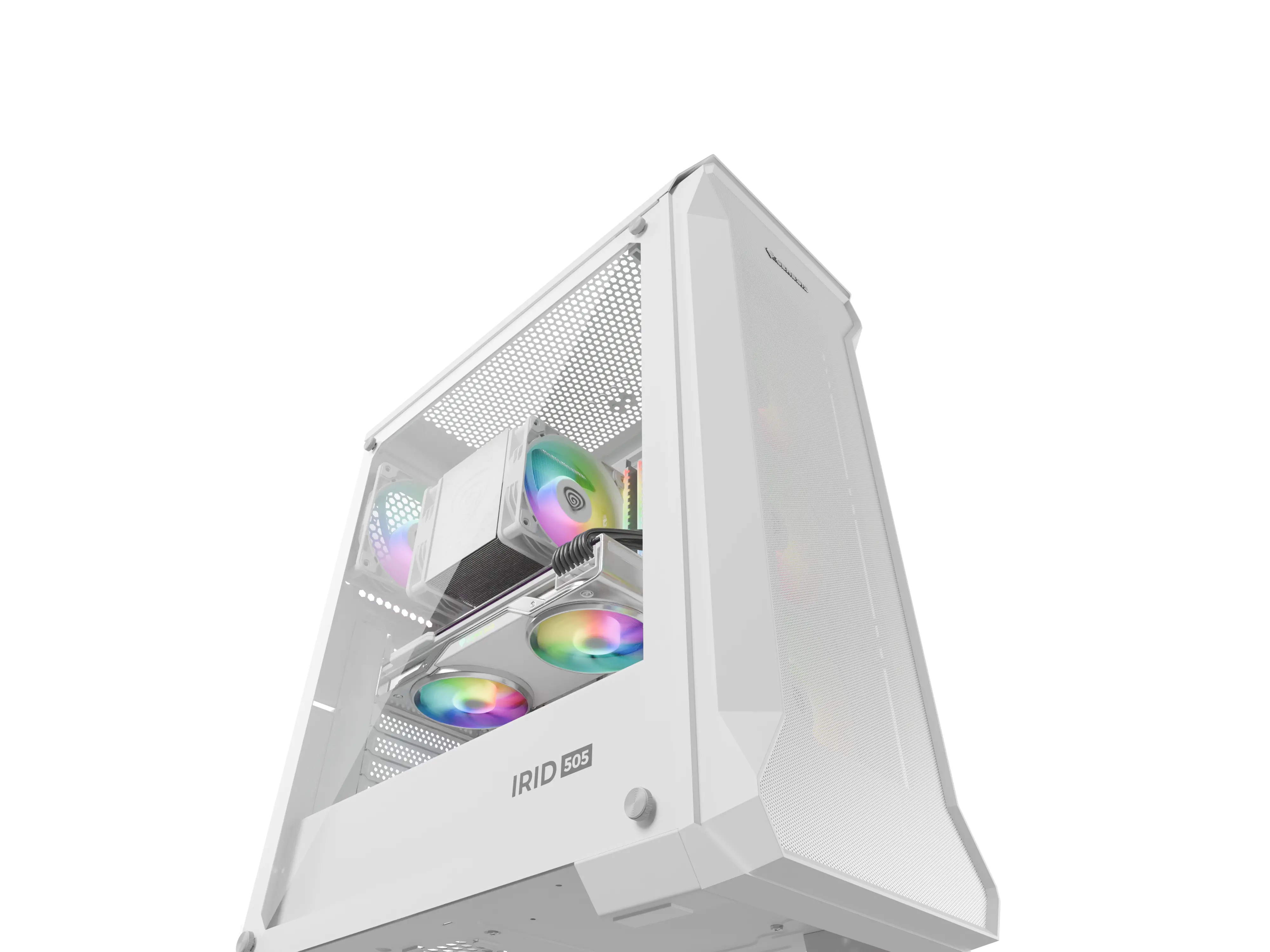Obudowa Genesis Irid 505 V2 ARGB Biały