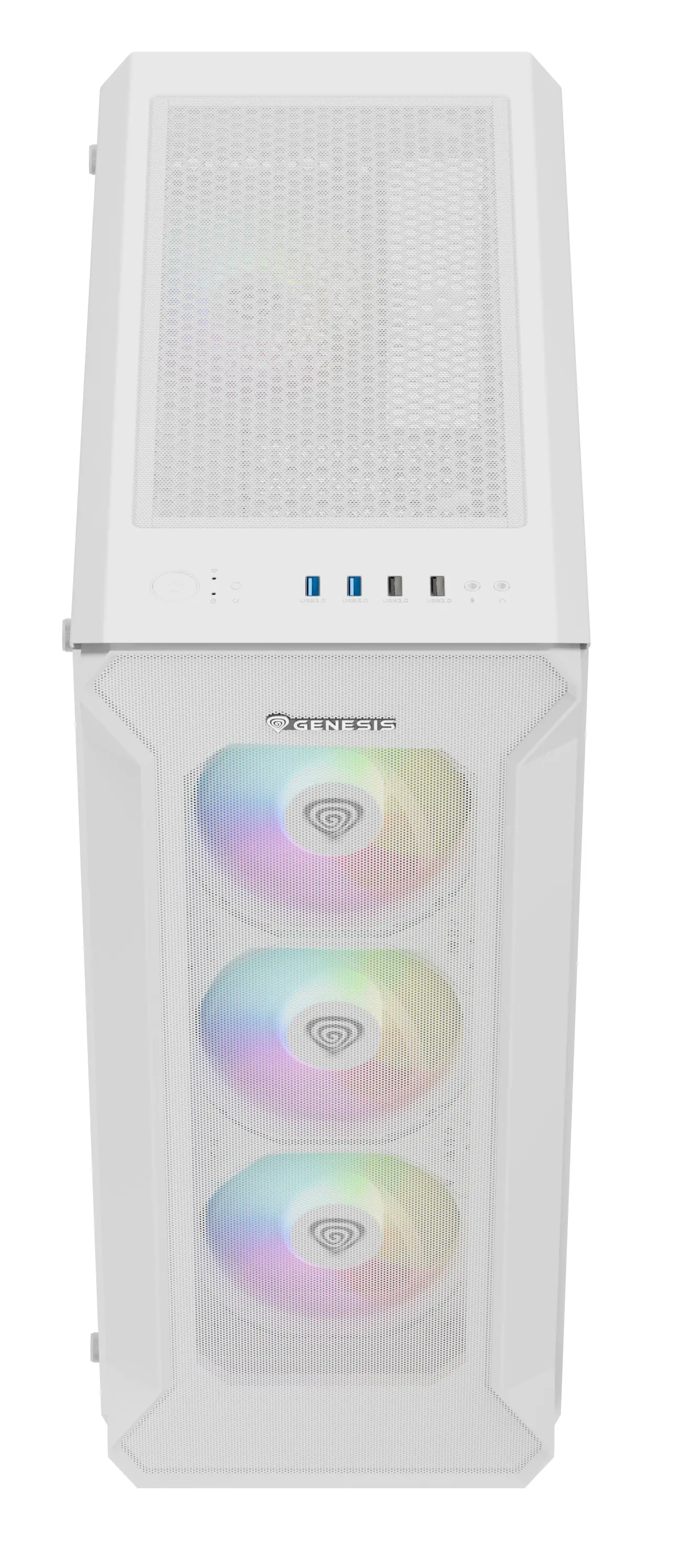 Obudowa Genesis Irid 505 V2 ARGB Biały