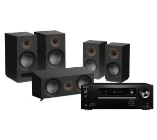 Набір для домашнього кінотеатру Onkyo TX-SR393 Чорний, Jamo S 803 HCS Чорний