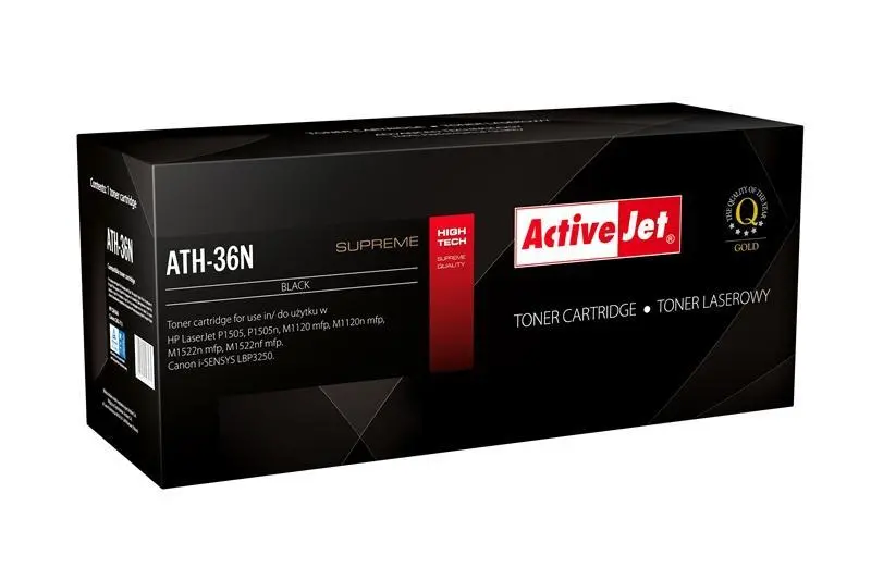 Toner ActiveJet ATH-36N (zamiennik CB436A nr 36A) Czarny