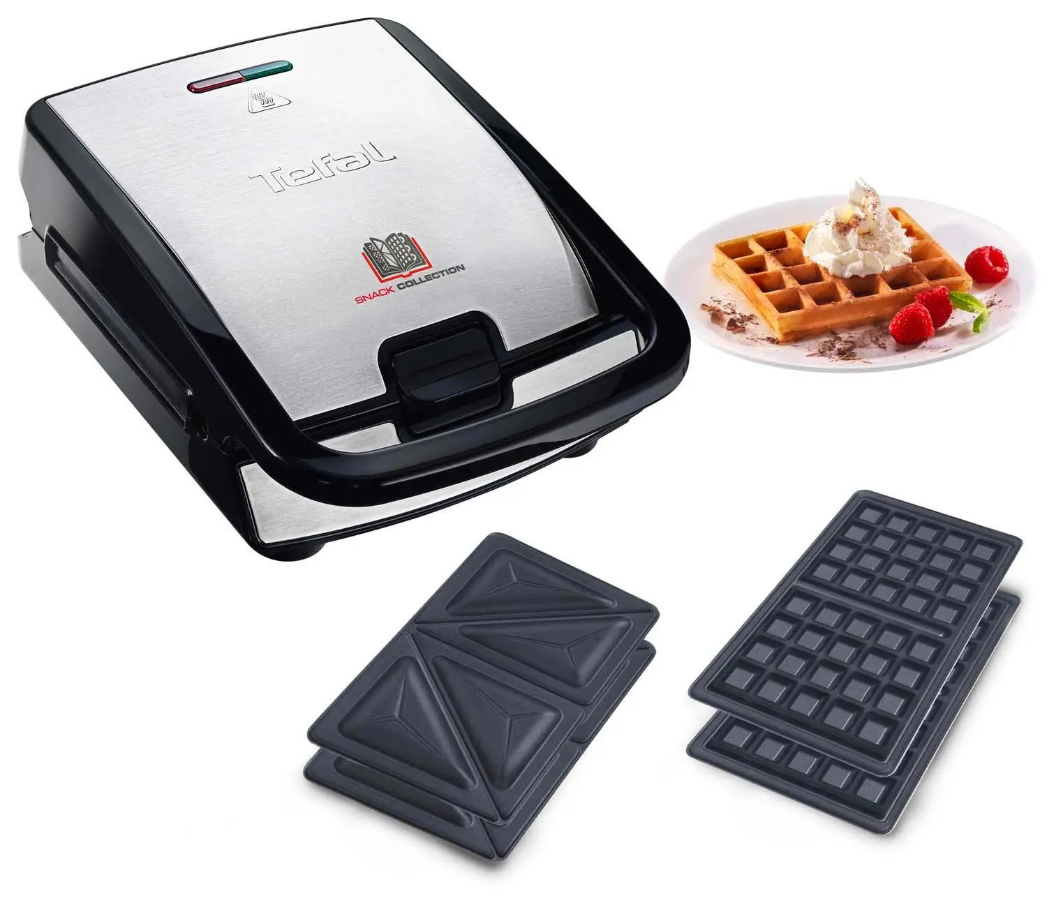 Opiekacz Tefal Snack Collection 2w1 SW852D12 Trójkąty Gofry 700W