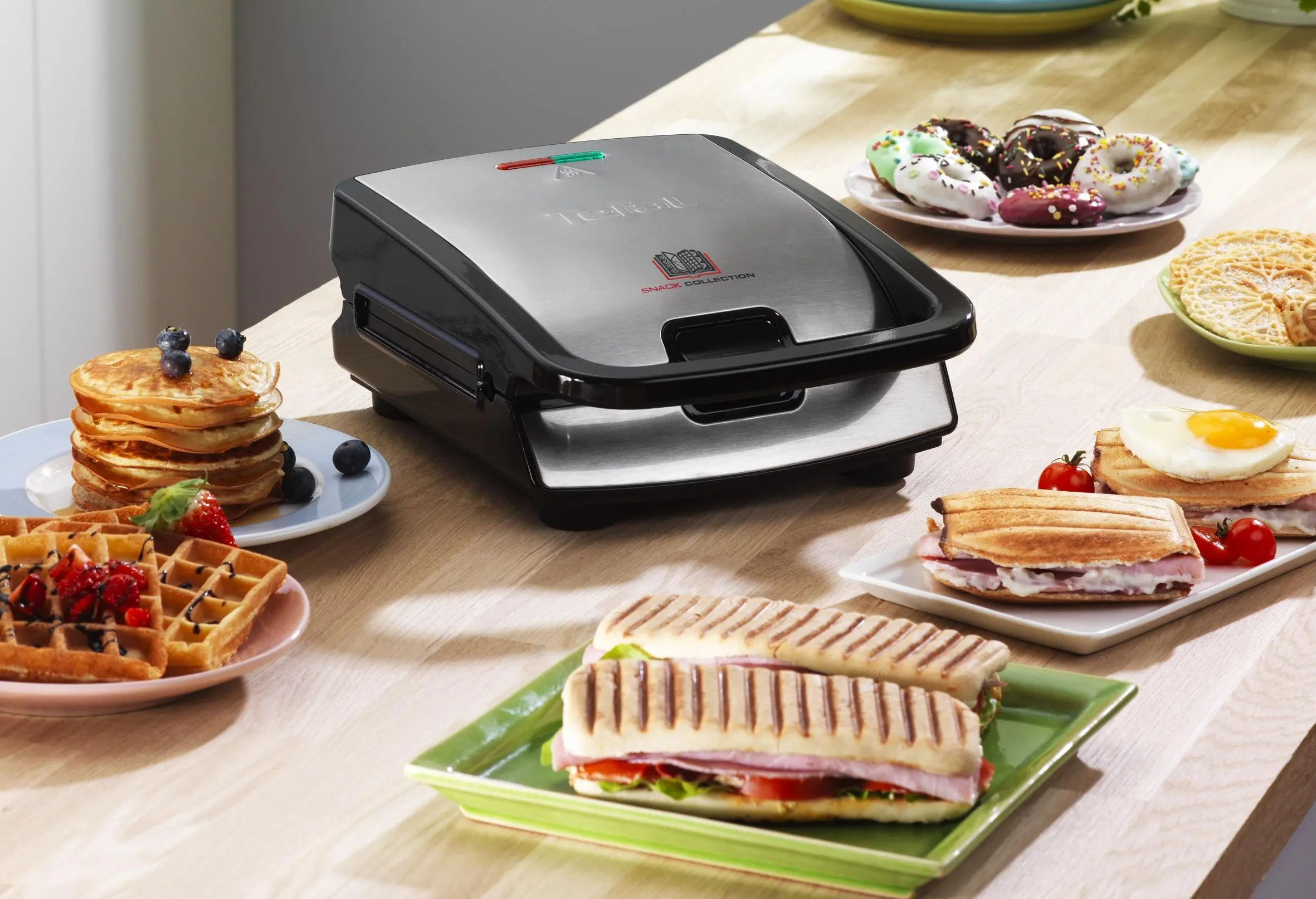 Opiekacz Tefal Snack Collection 2w1 SW852D12 Trójkąty Gofry 700W