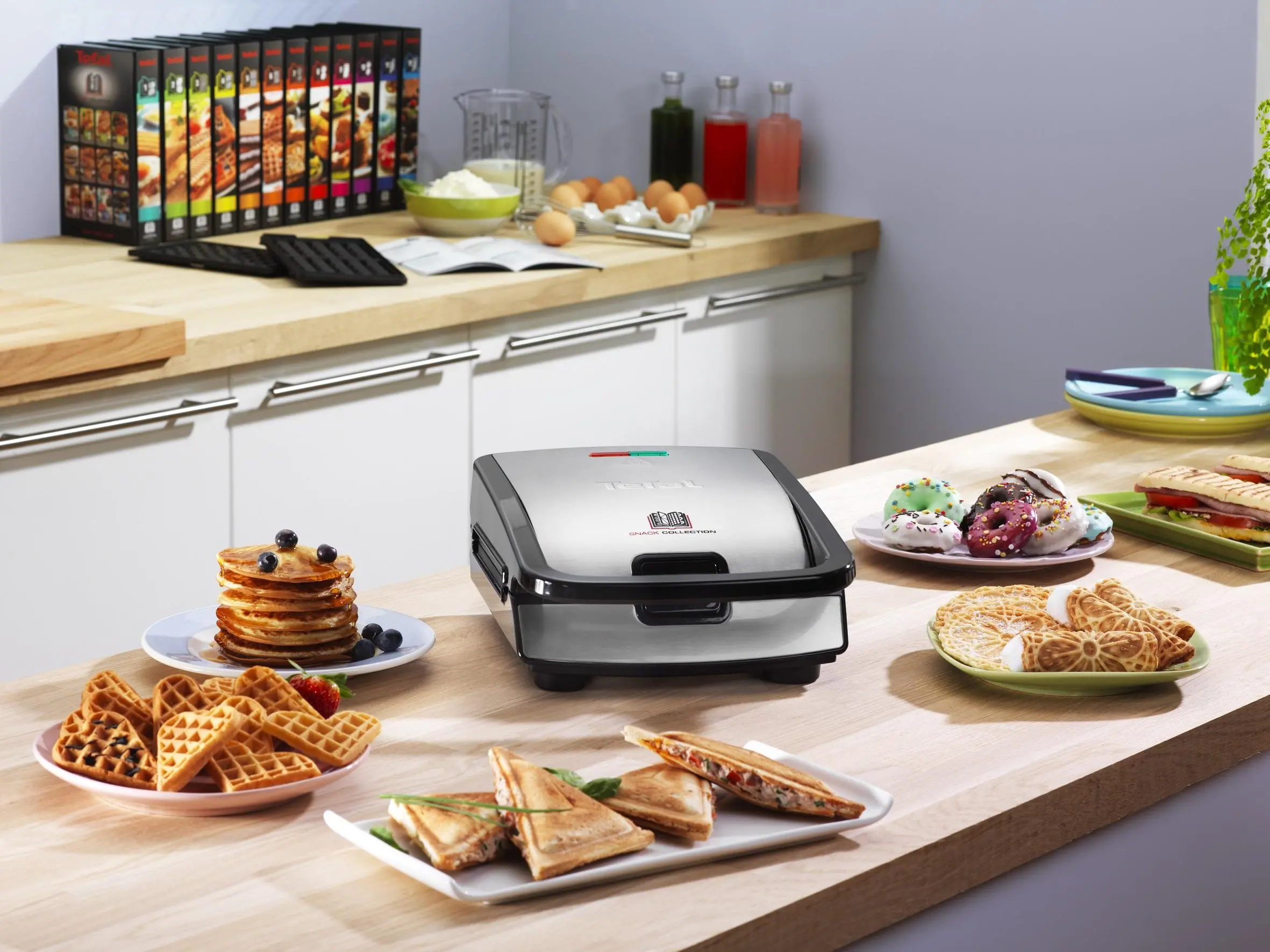 Opiekacz Tefal Snack Collection 2w1 SW852D12 Trójkąty Gofry 700W