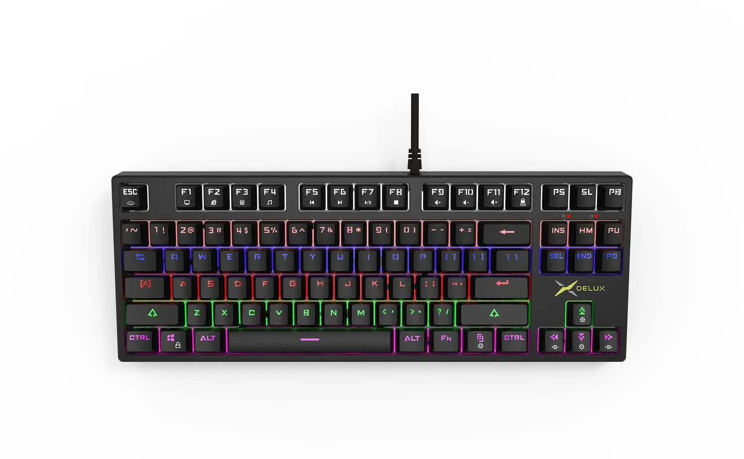Klawiatura mechaniczna Delux KM13UM Czarny
