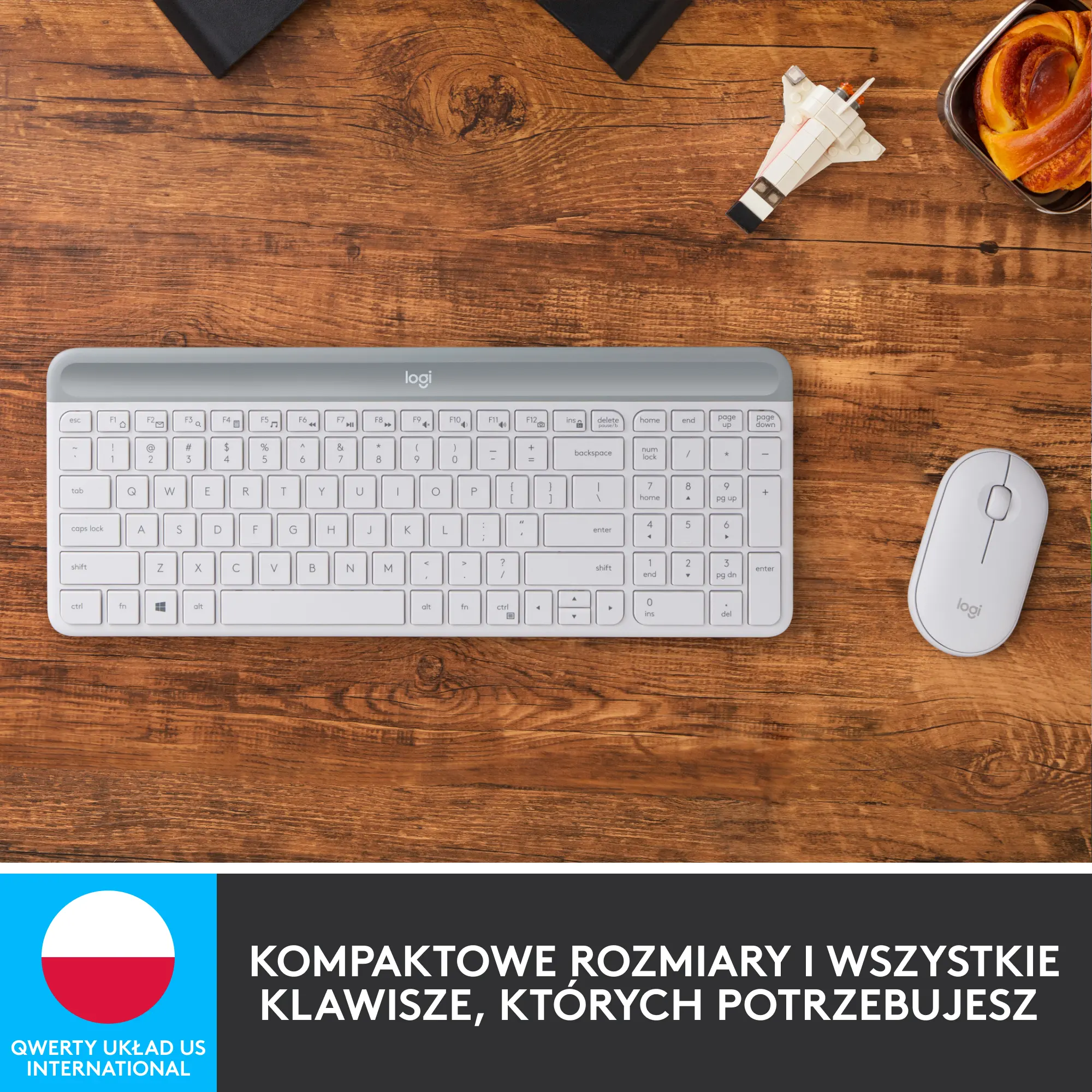 Zestaw Logitech MK470 Biały