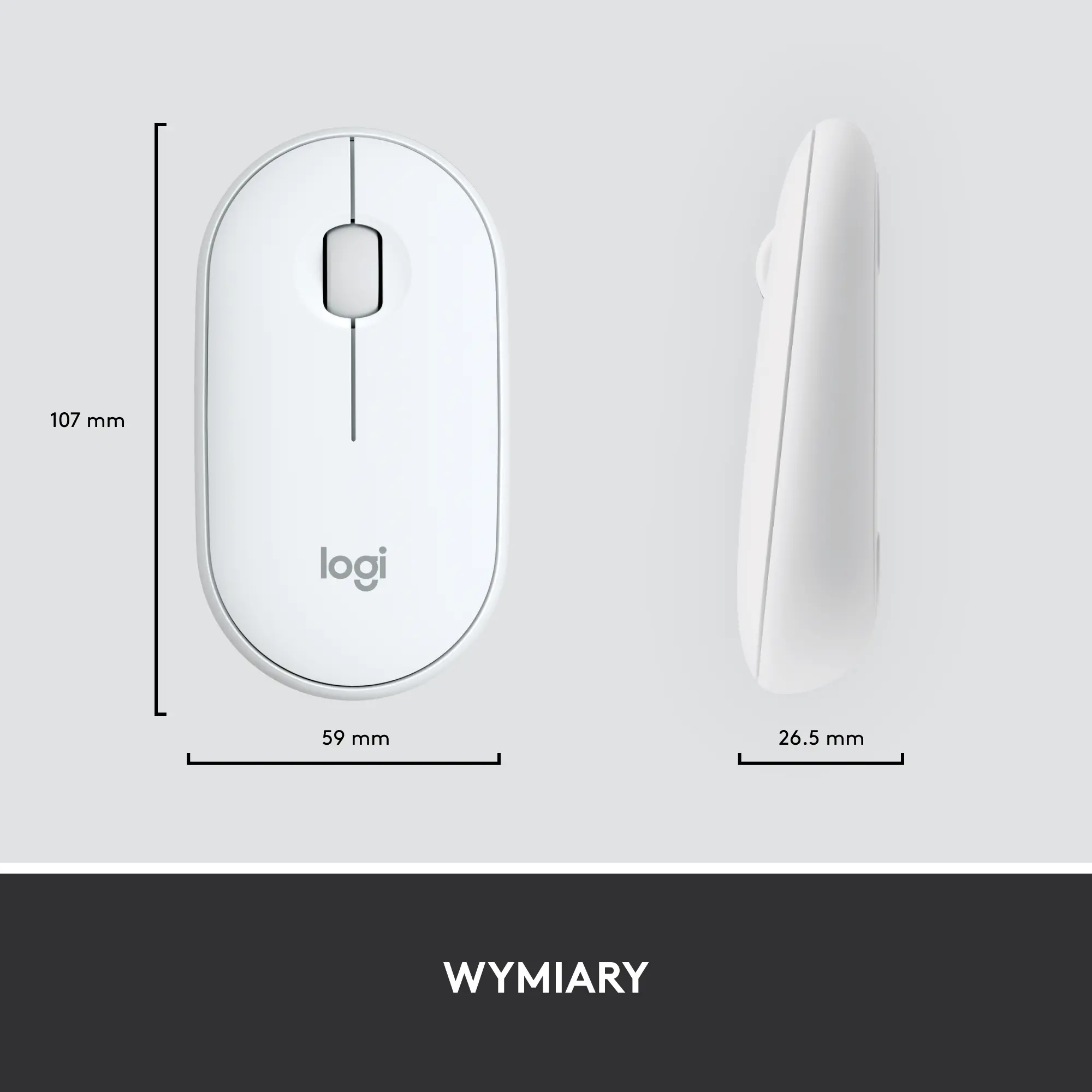 Zestaw Logitech MK470 Biały