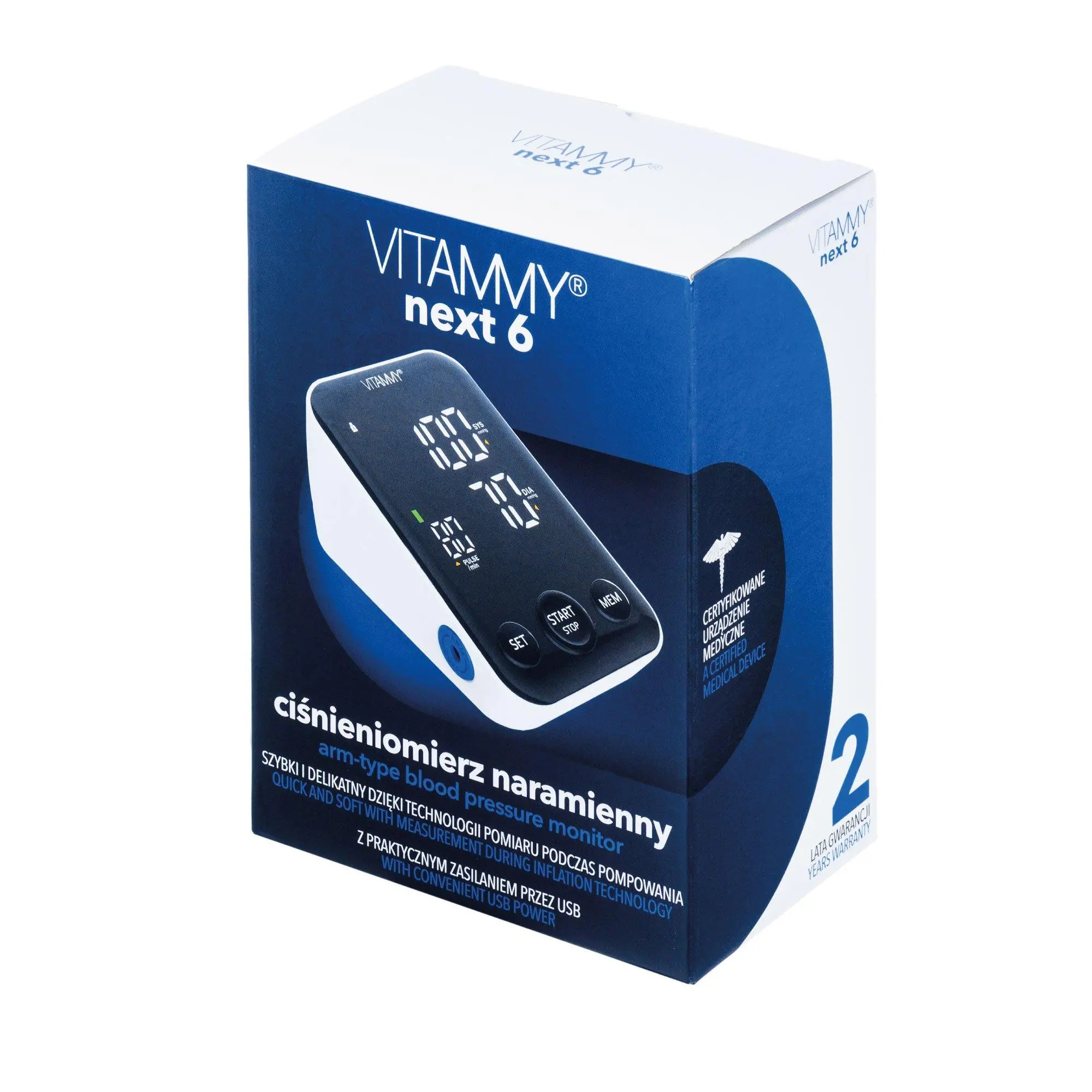 Ciśnieniomierz Vitammy Next 6 Wykrywanie arytmii