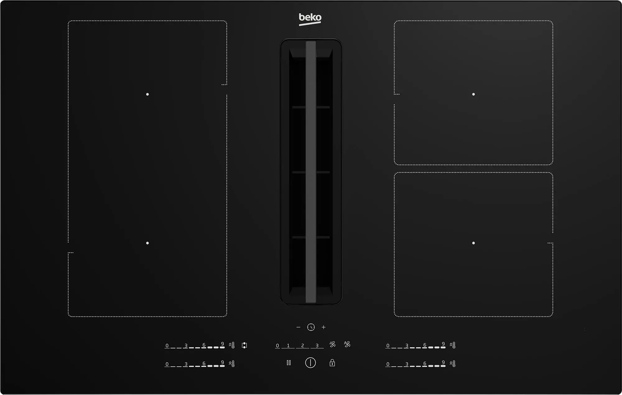 Beko bPro700 HIXI 84700 UF IndyFlex 82cm, Płyta indukcyjna z