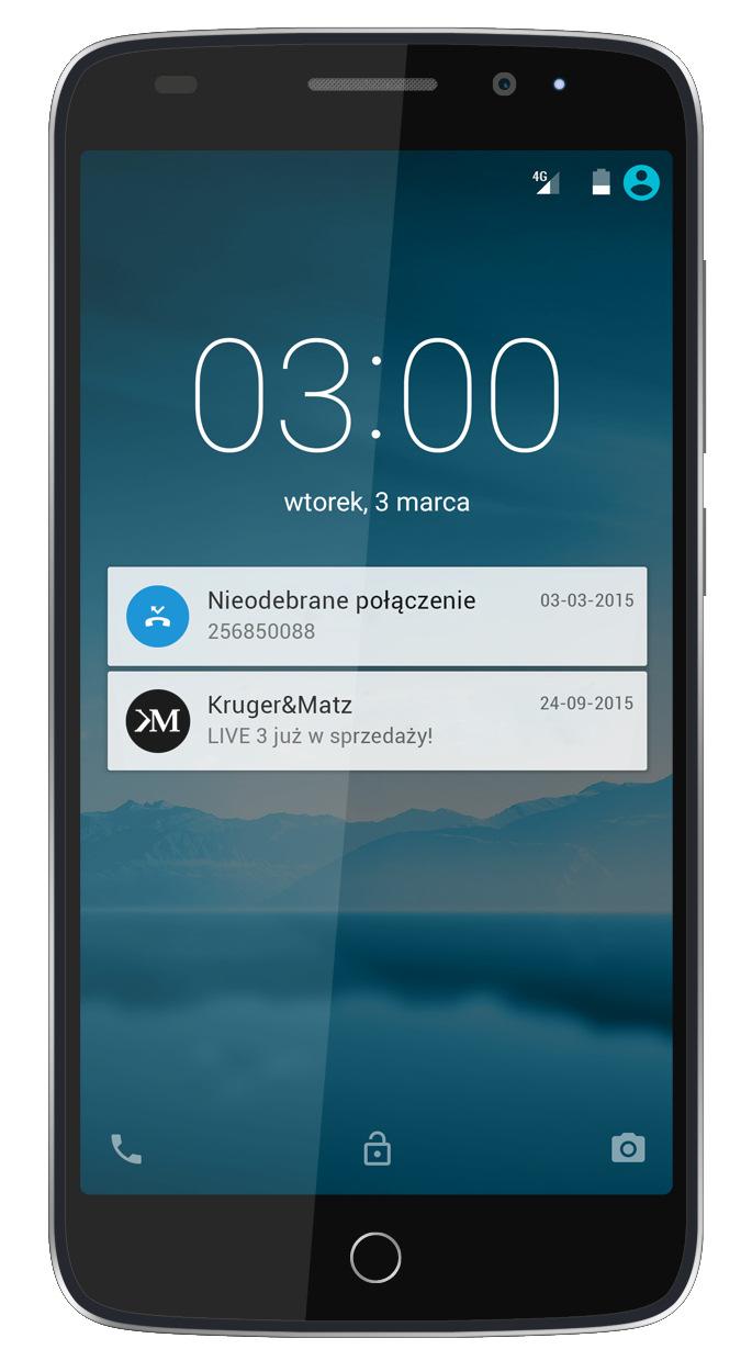Smartfon Kruger & Matz Live 3 KM0427 (czarny)