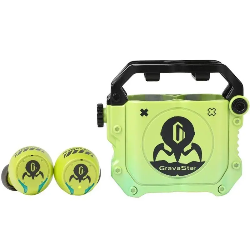 Słuchawki bezprzewodowe Gravastar Sirius Earbuds Neon Green Dokanałowe Bluetooth 5.2
