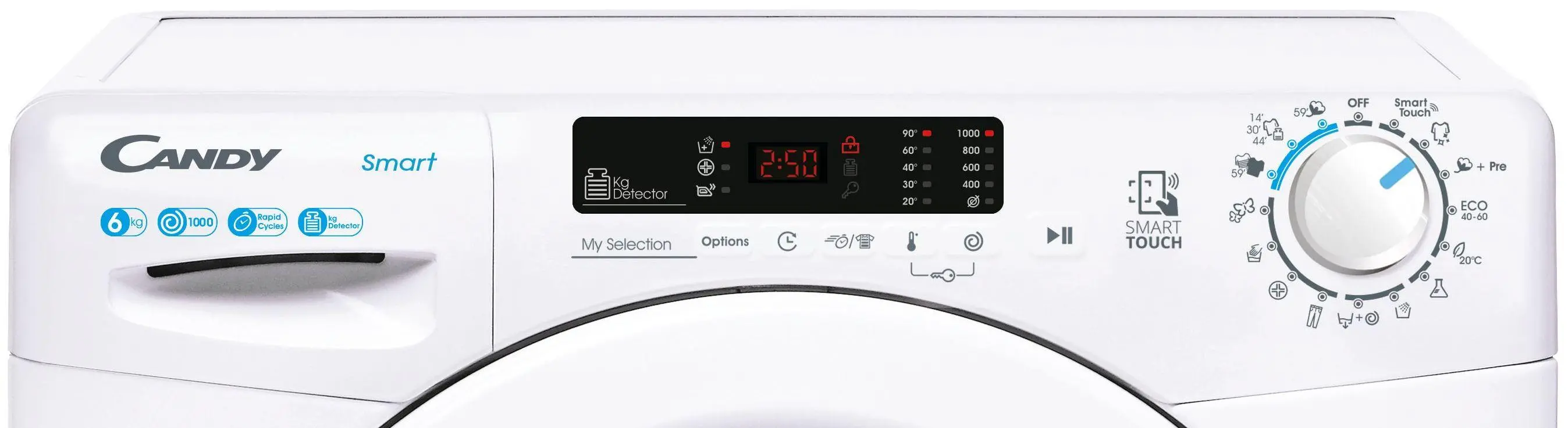 Pralka Candy Smart CS4 1062DE/1-S Slim 6kg 1000obr/min
