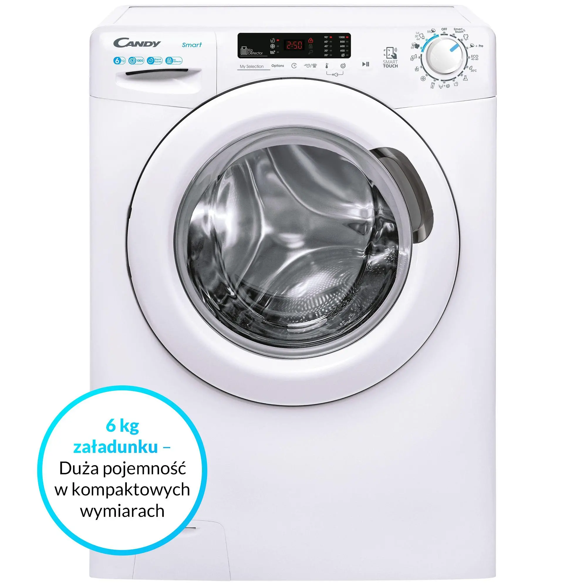 Pralka Candy Smart CS4 1062DE/1-S Slim 6kg 1000obr/min
