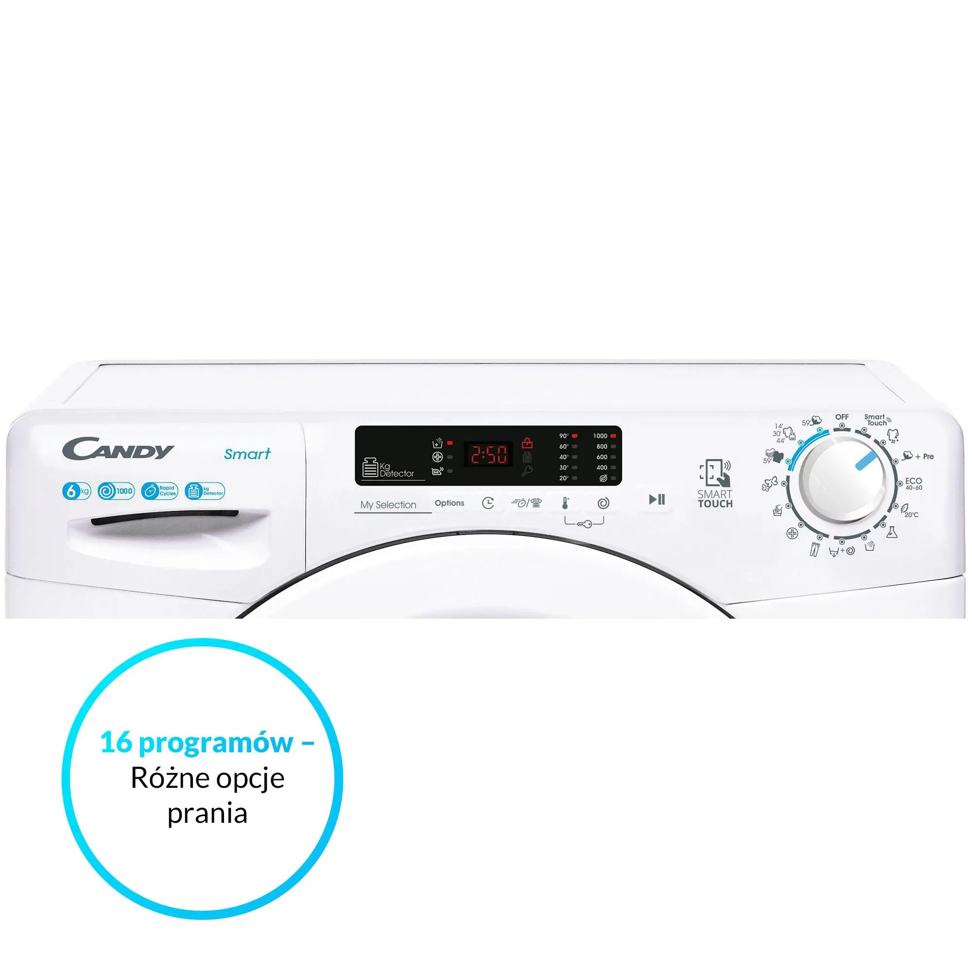 Pralka Candy Smart CS4 1062DE/1-S Slim 6kg 1000obr/min