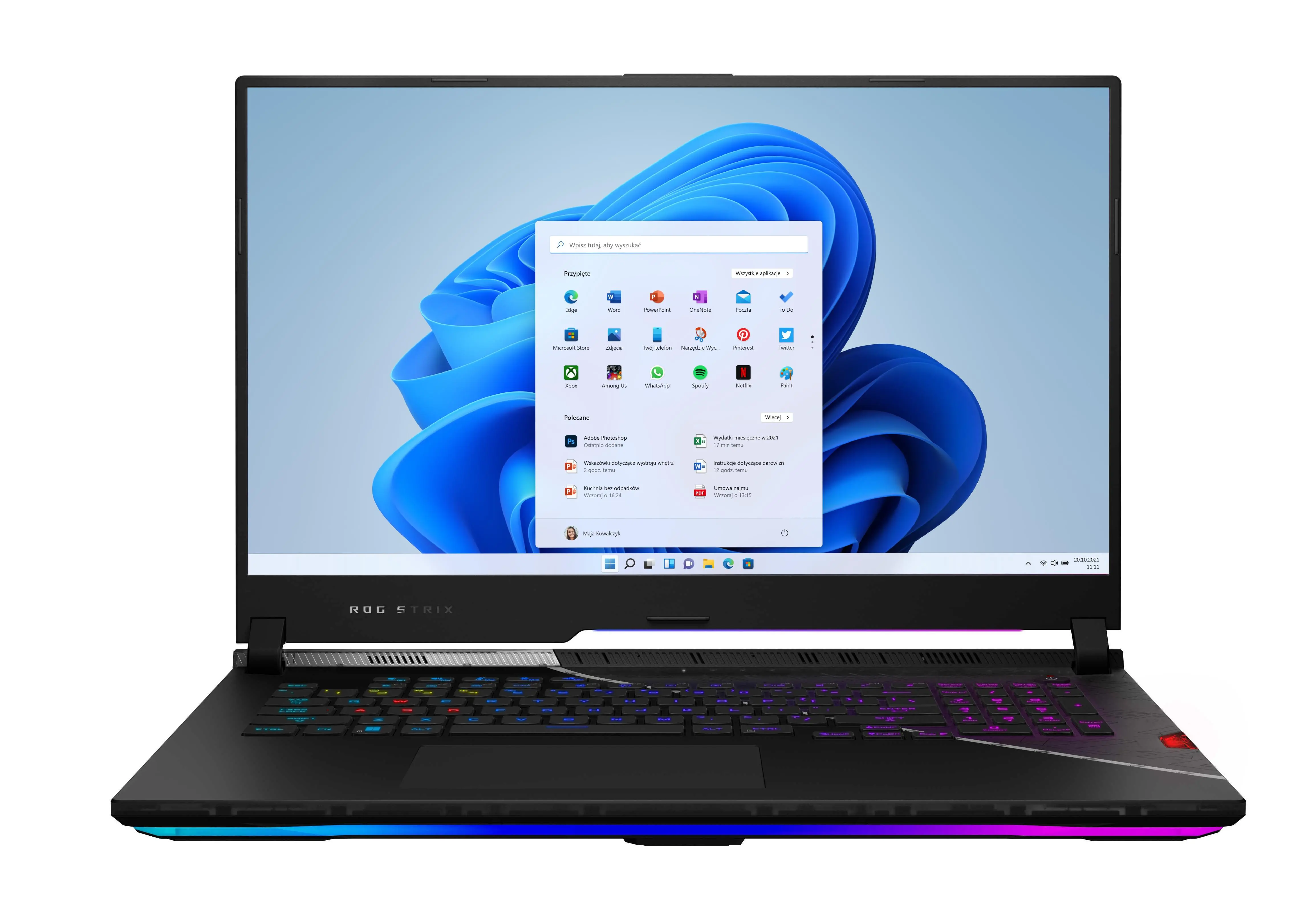 Laptop gamingowy ASUS ROG Strix SCAR 17 2022 G733ZW-KH126W 17,3"360Hz i9-12900H 16GB RAM 1TB Dysk SSD RTX3070Ti Win11 Czarny