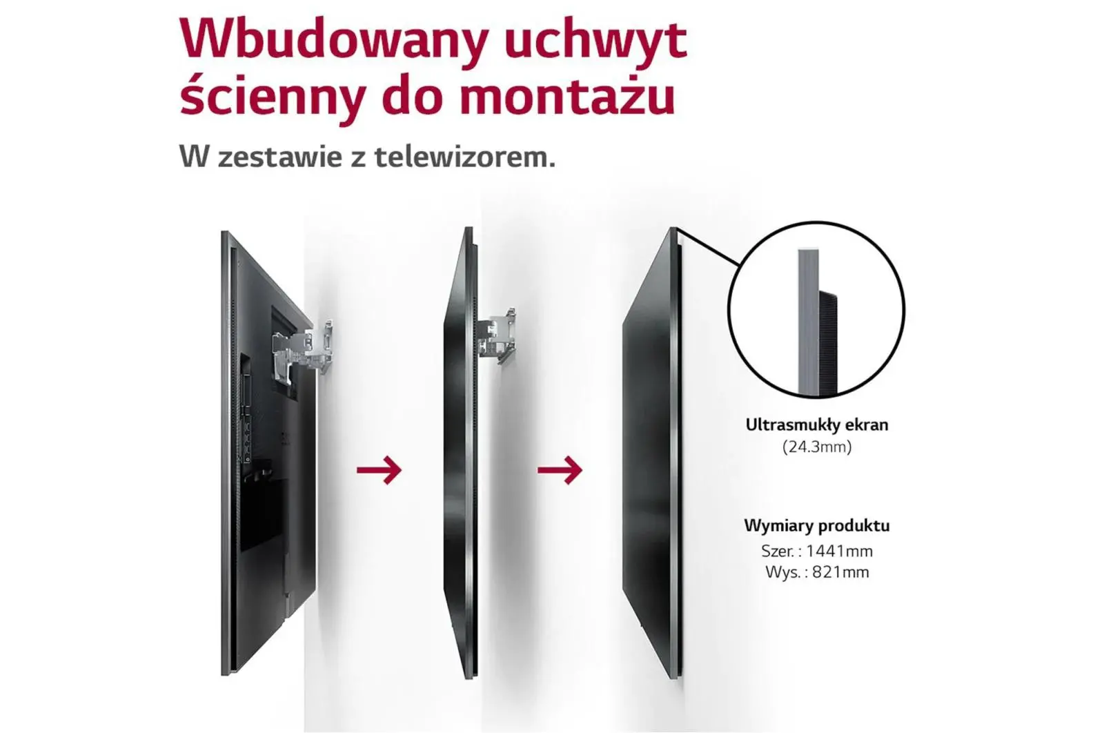Telewizor LG OLED65G23LA 65" OLED 4K 120Hz webOS Dolby Vision IQ Dolby Atmos HDMI 2.1 DVB-T2