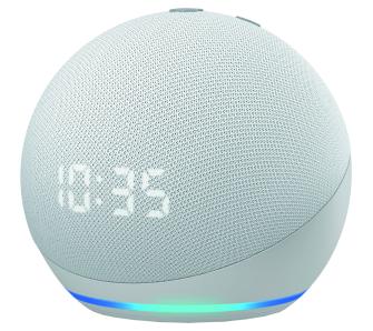 Głośnik Amazon Echo Dot 4 z zegarem (glacier white)