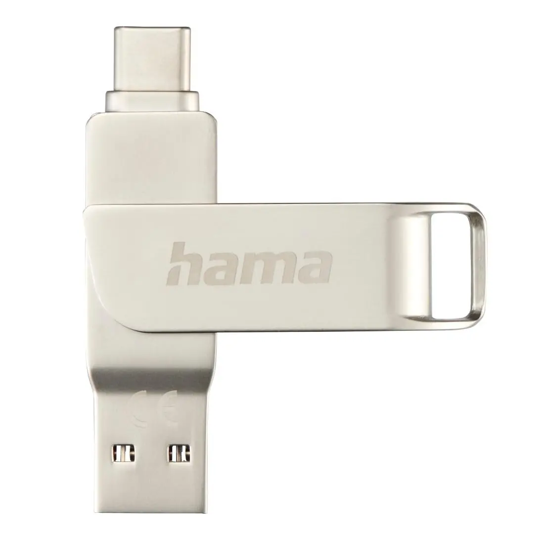 PenDrive Hama C-Rotate Pro 128GB USB Typ C / USB 3.0 Srebrny