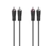 Kabel  audio Hama 00205257 2x RCA 1,5m Czarny