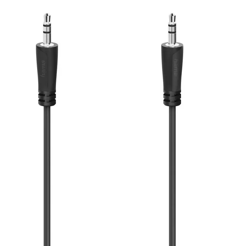 Kabel audio Hama 00205262 jack 3,5mm 1,5m Czarny