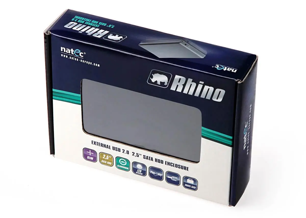 Obudowa Natec Rhino 2,5" USB 2.0 Czarny