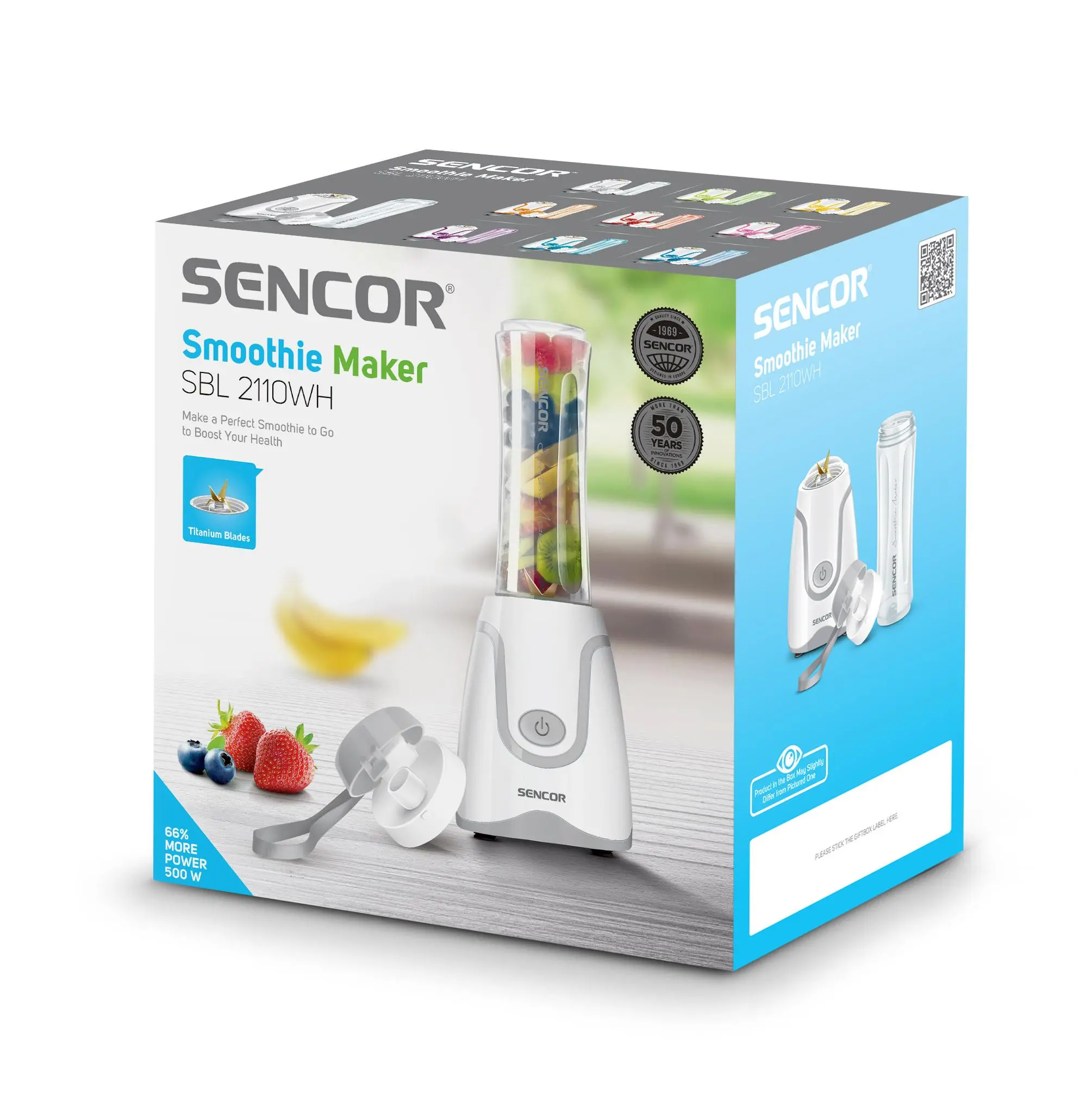 Blender kielichowy Sencor SBL 2110WH 0,6l Butelka