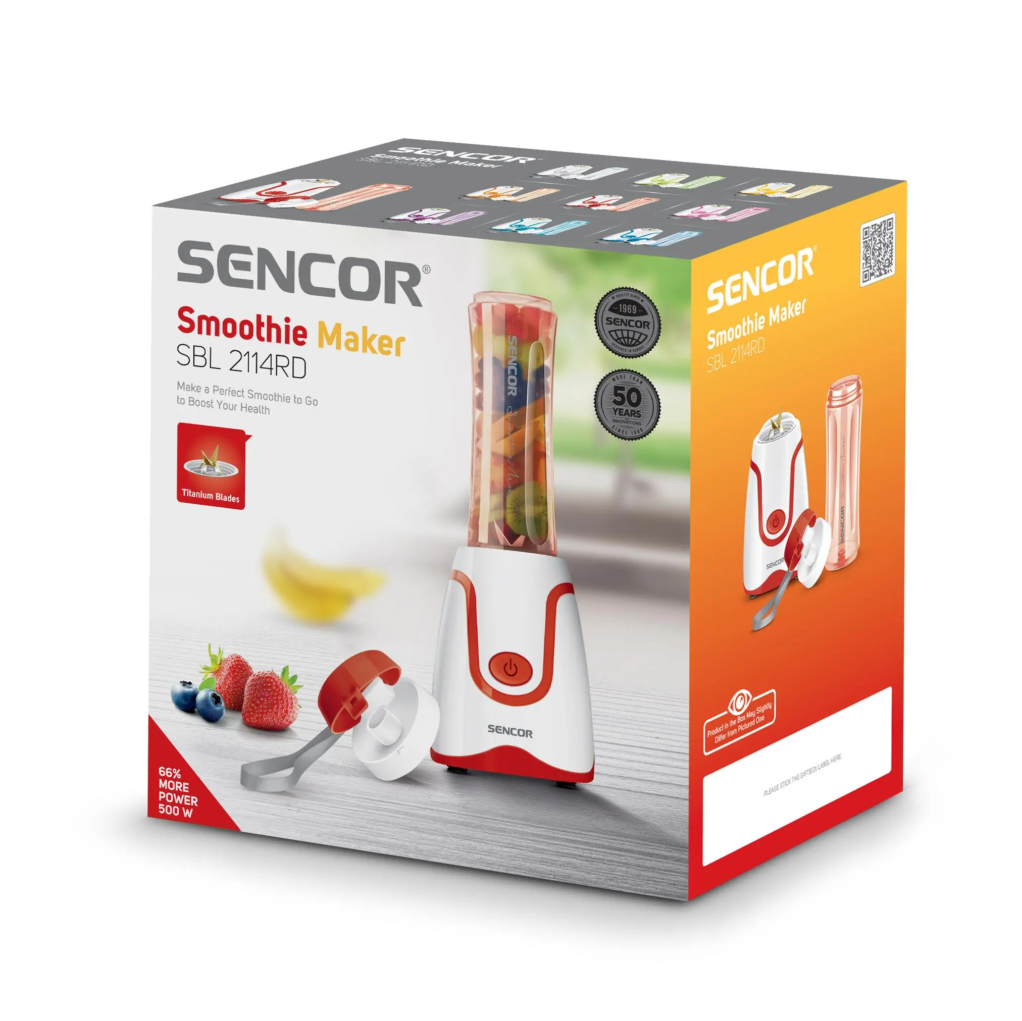 Blender kielichowy Sencor SBL 2114RD 0,6l Butelka