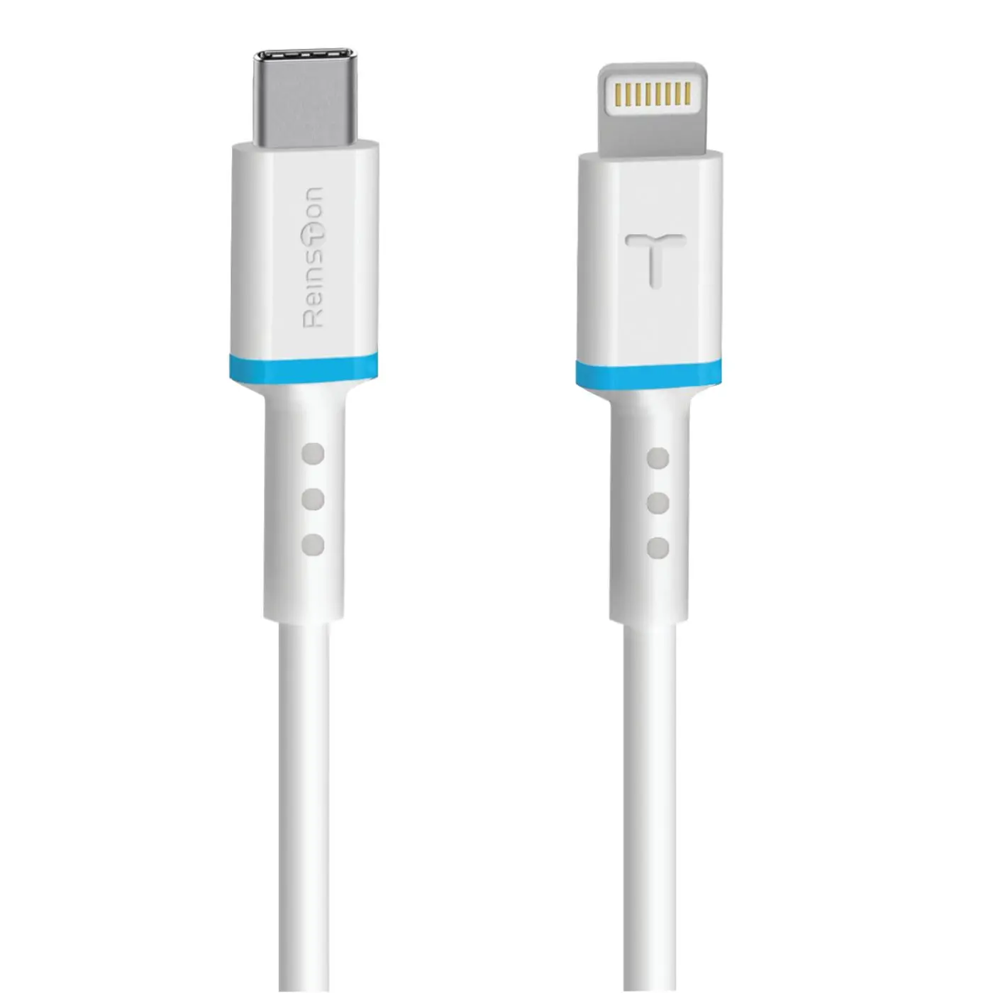 Kabel Reinston EKT46 Lightning do USB-C 1,2m Biały