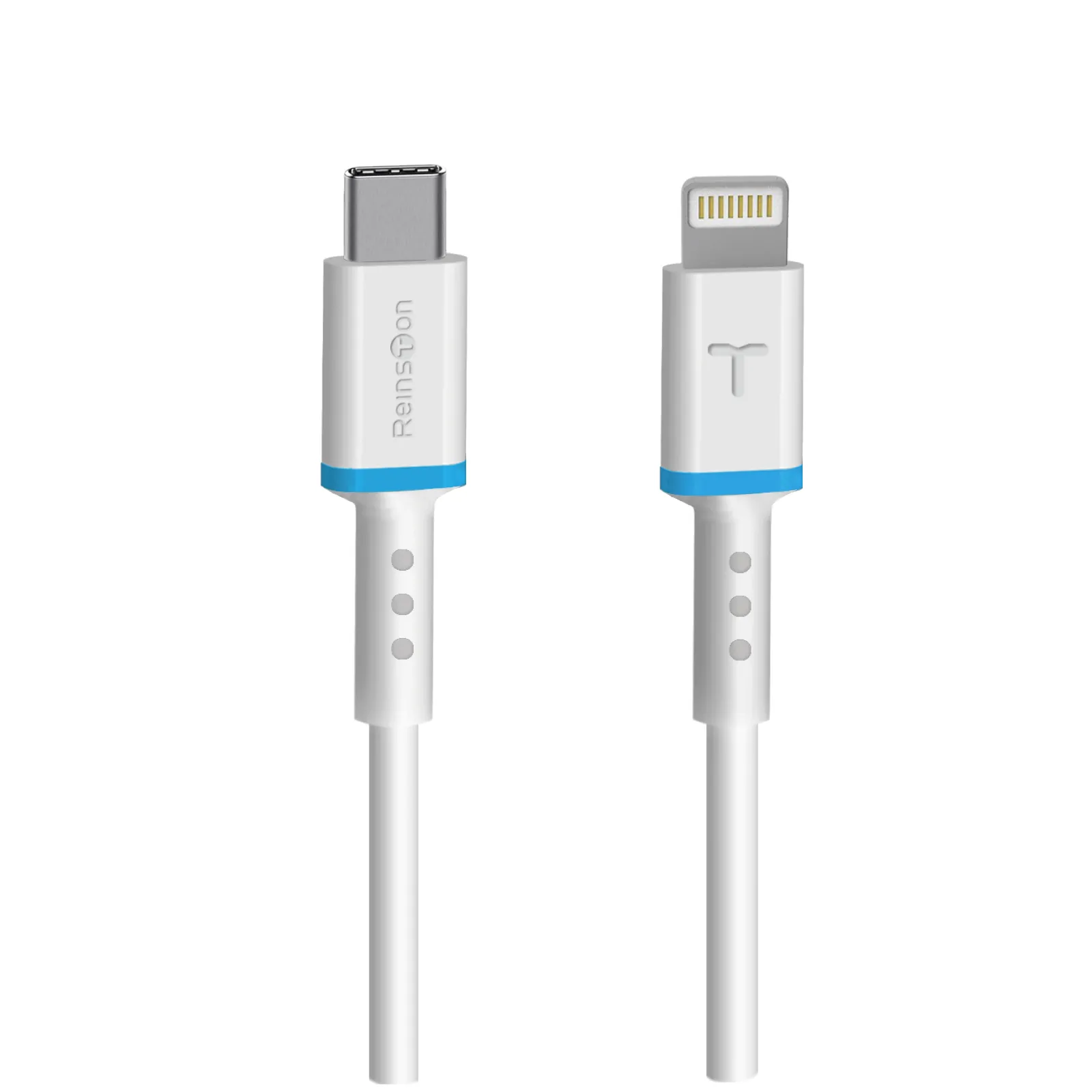 Kabel Reinston EKT46 Lightning do USB-C 1,2m Biały
