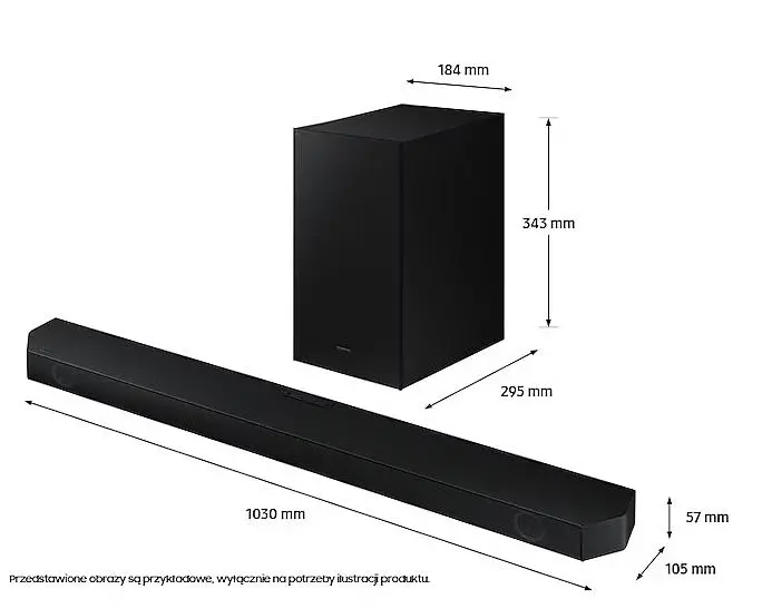Soundbar Samsung HW-Q60B 3.1 Bluetooth Dolby Atmos