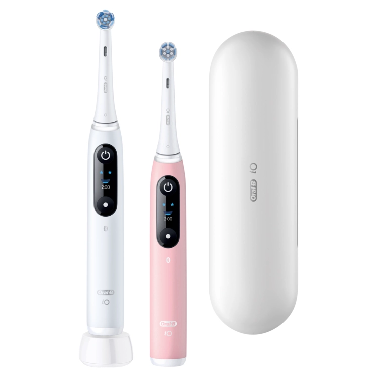 Zestaw szczoteczek magnetycznych Oral-B iO Series 6 Duo White&Pink