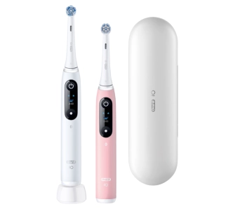 Zestaw szczoteczek magnetycznych Oral-B iO Series 6 Duo White&Pink