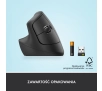 Myszka Logitech Lift Dla leworęcznych Grafitowy