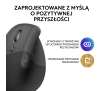 Myszka Logitech Lift Dla leworęcznych Grafitowy