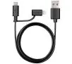 Kabel VARTA 2in1 microUSB do Lightning 1m Czarny