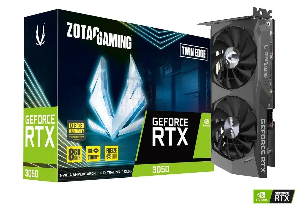Karta graficzna Zotac GeForce RTX 3050 Twin Edge LHR 8GB GDDR6 128bit DLSS