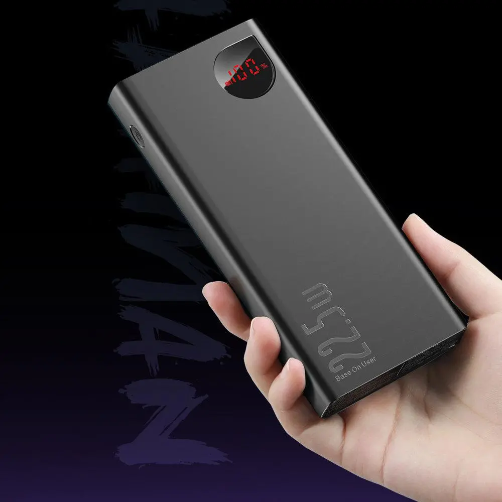 Powerbank Baseus PPAD070101 Adaman Metal 20000mAh, 22,5W Czarny