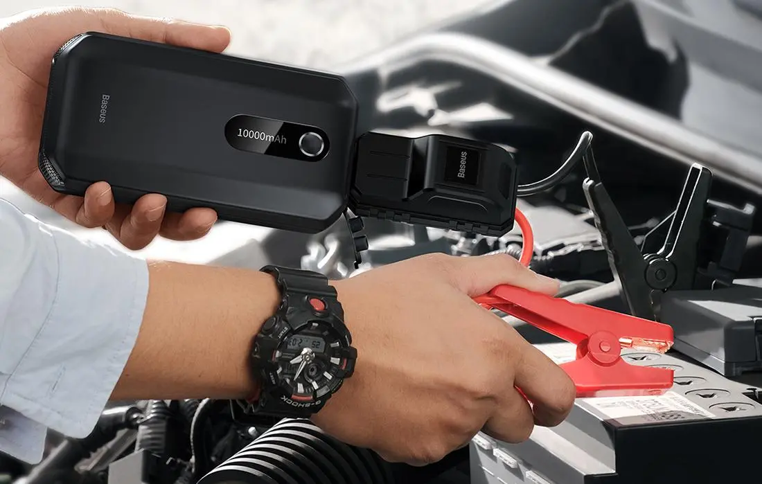 Powerbank Baseus CGNL020101 Super Energy Car Jump Starter 10000mAh 1000A USB Czarny