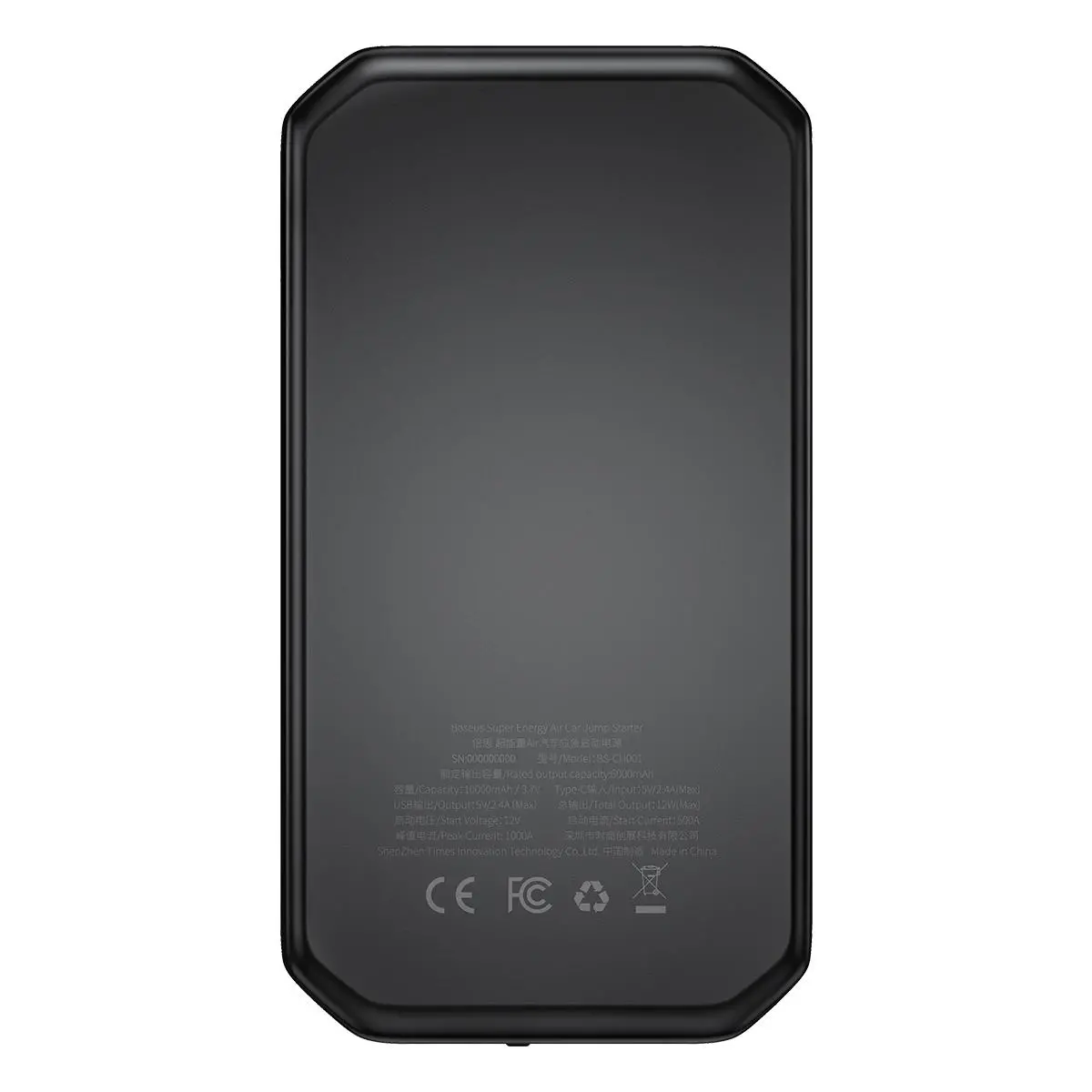 Powerbank Baseus CGNL020101 Super Energy Car Jump Starter 10000mAh 1000A USB Czarny