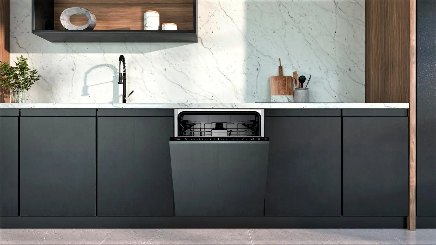 Zmywarka Beko bPro500 BDIN38650C 59,8cm Automatyczne otwieranie drzwi Szuflada na sztućce