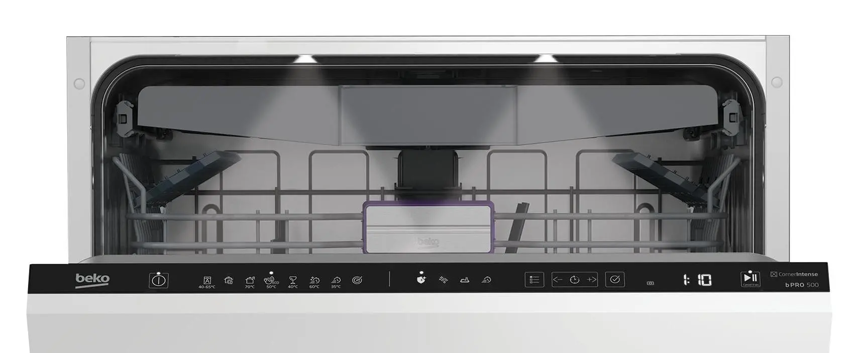 Zmywarka Beko bPro500 BDIN38650C 59,8cm Automatyczne otwieranie drzwi Szuflada na sztućce