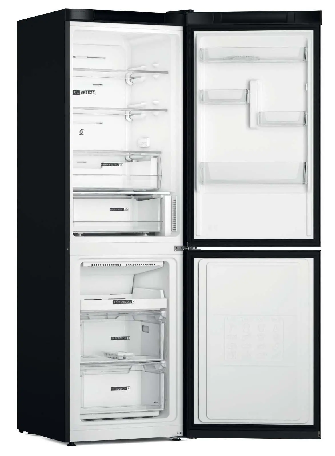Lodówka Whirlpool W7X 83T KS Pełny No Frost 191,2cm Szuflada z kontrolą wilgotności Czarny Inox