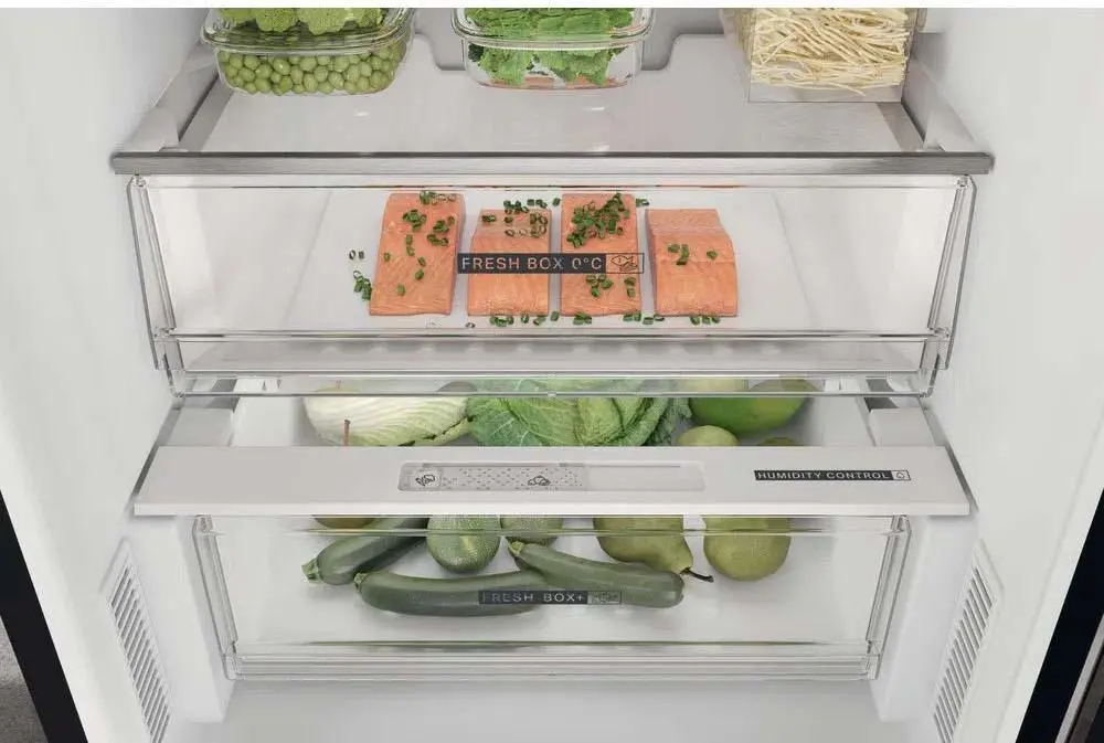 Lodówka Whirlpool W7X 83T KS Pełny No Frost 191,2cm Szuflada z kontrolą wilgotności Czarny Inox