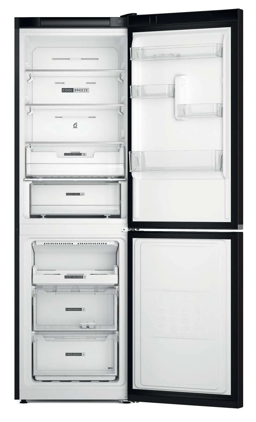 Lodówka Whirlpool W7X 83T KS Pełny No Frost 191,2cm Szuflada z kontrolą wilgotności Czarny Inox