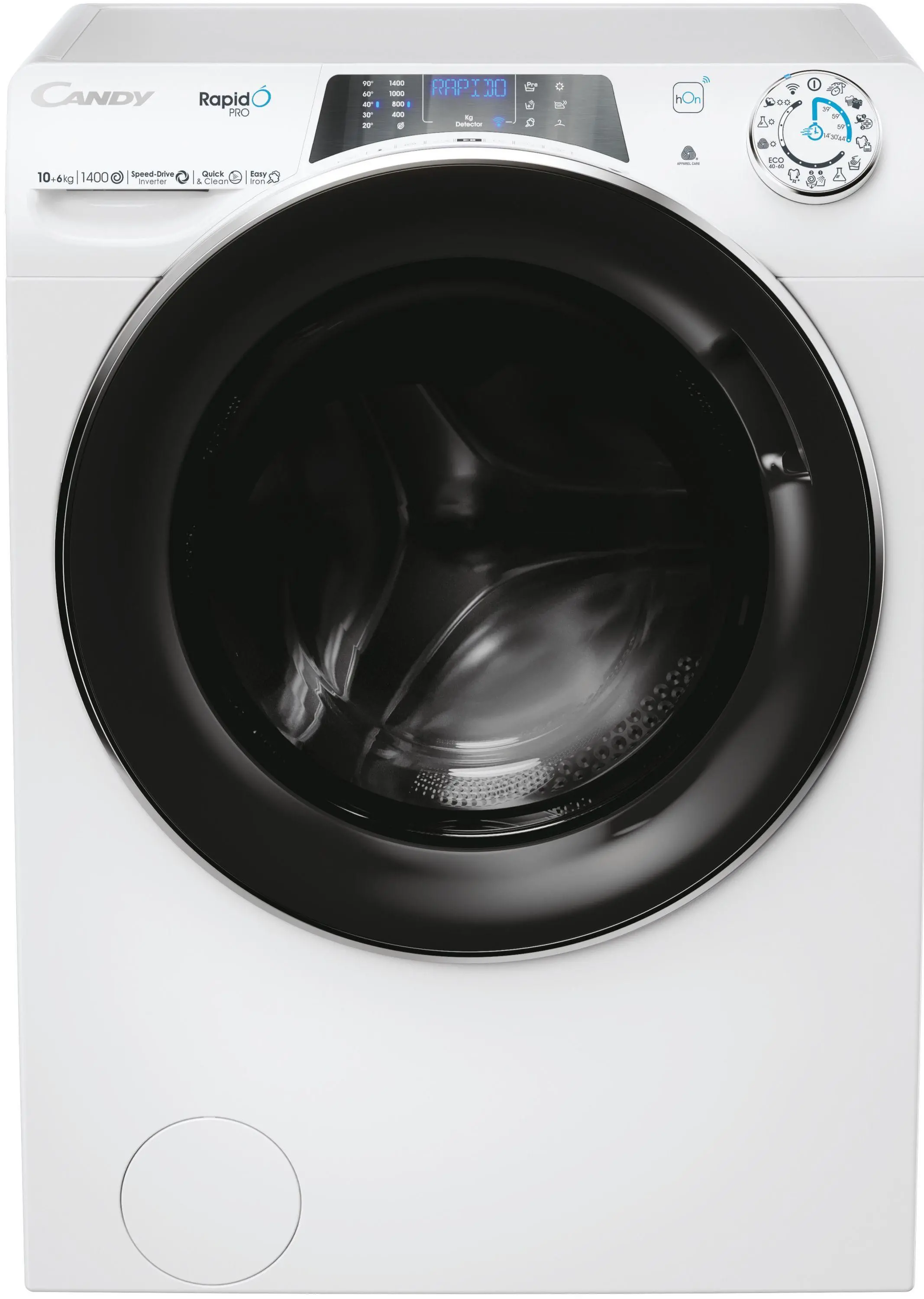 Candy RapidO Pro RPW41066BWMBC-S 58cm 10kg/6kg Zdalne sterowanie