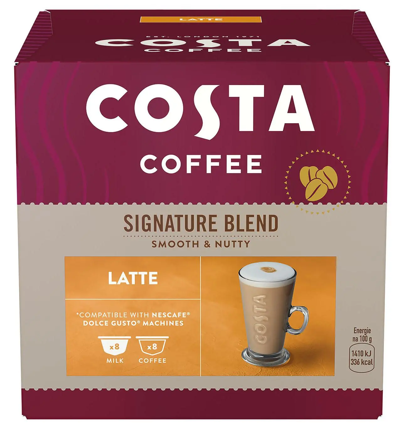 Kapsułki Costa Coffee Signature Blend Latte 16szt.