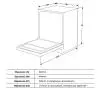 Zmywarka Toshiba DW-10F2EE(W) 45cm  Automatyczne otwieranie drzwi